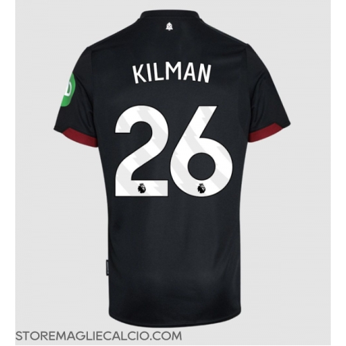 West Ham United Max Kilman #26 Maglia Gara Trasferta Repliche 2024-25 Maniche Corte West Ham United Max Kilman #26 Maglia Gara Trasferta Repliche 2024-25 Maniche Corte